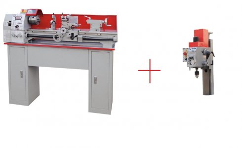 Soustruh na kov ED750FDQ + nstavba ED750FADQ Holzmann